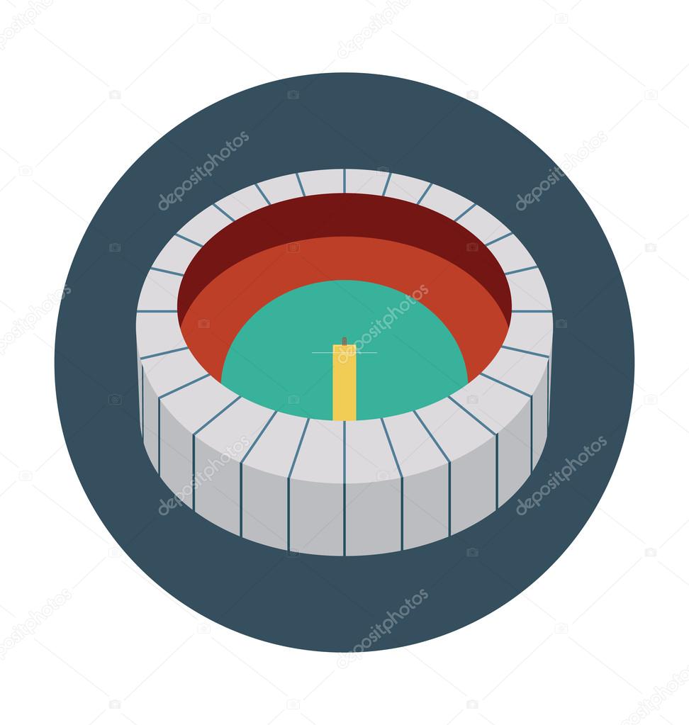 Stadium Colored Vector Icon