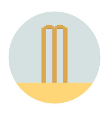 küçük kapı renkli vektör simgesi