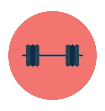 Dumbbell renkli vektör simgesi