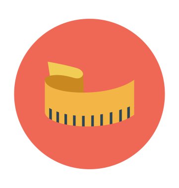 Teyp renkli vektör simge ölçme