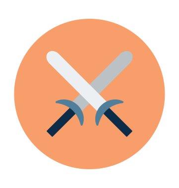 Swords Colored Vector Icon clipart