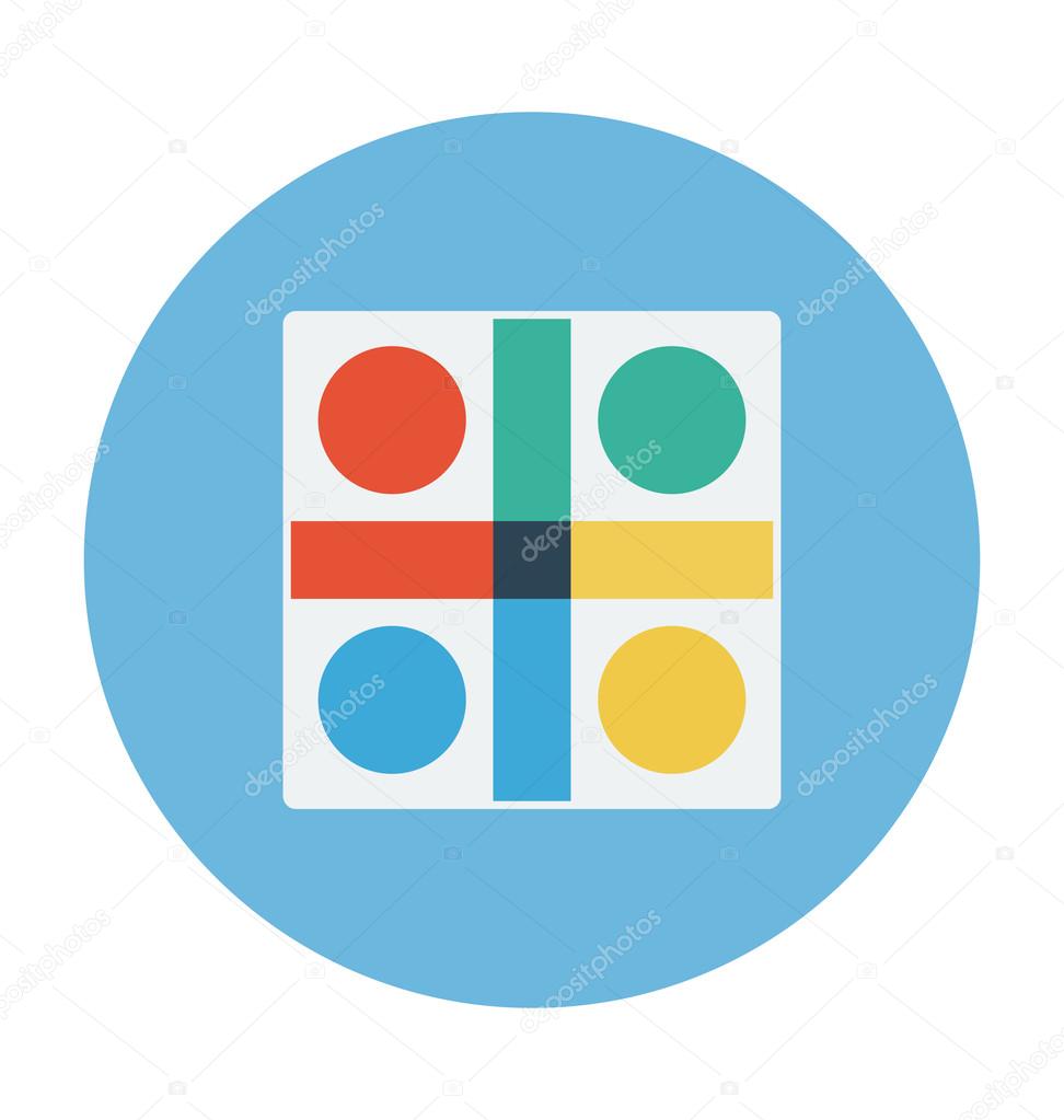 Gameboard Colored Vector Icon