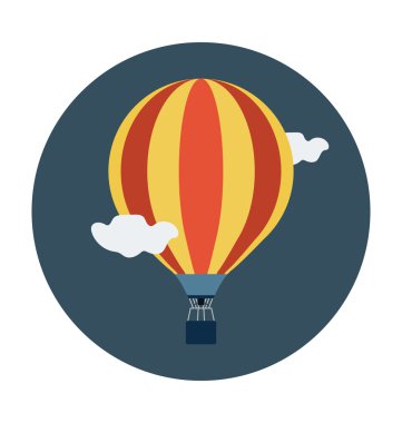 Hava Balon renkli vektör simgesi