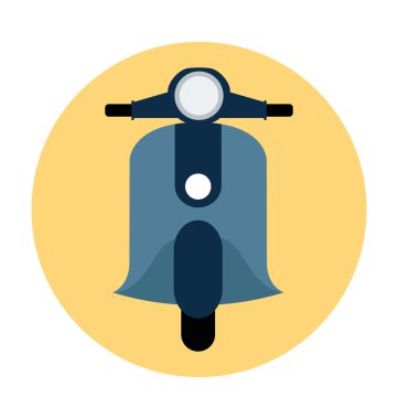 Vespa renkli vektör simgesi