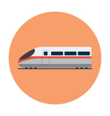 Aerotrain renkli vektör simgesi