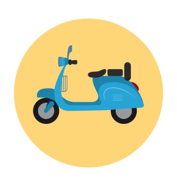 Vespa renkli vektör simgesi