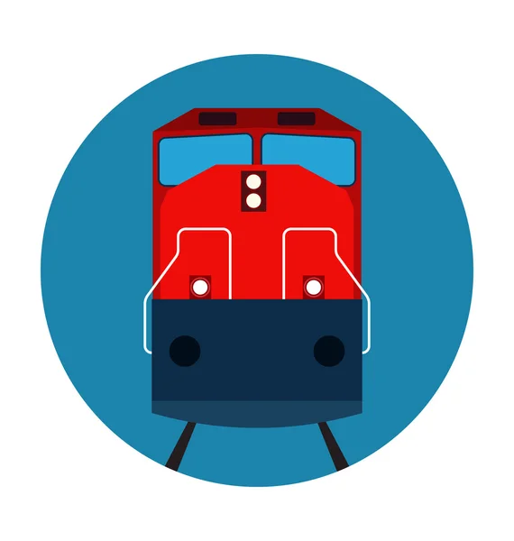 Tram Colored Vector Icon — Stock Vector