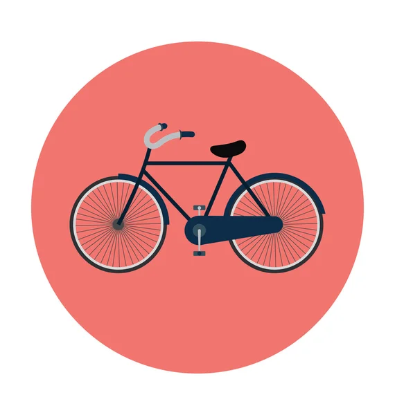 Fahrrad farbiges Vektor-Symbol — Stockvektor