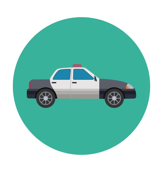 Icono de vector de color de coche de seguridad — Vector de stock
