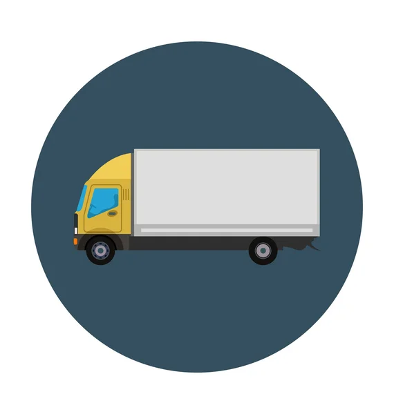 Icono vectorial coloreado camión de logística — Vector de stock