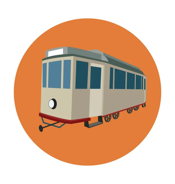 Boxcar gekleurde Vector Icon — Stockvector