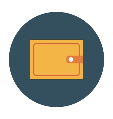 M-cüzdan renkli vektör simgesi