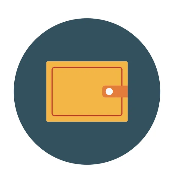 Plånbok färgad vektor Icon — Stock vektor