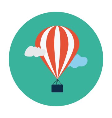 Hava Balon renkli vektör simgesi