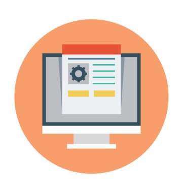 Vektör çizim Internet sitesi renkli