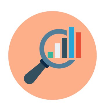 Grafik arama vektör çizim renkli
