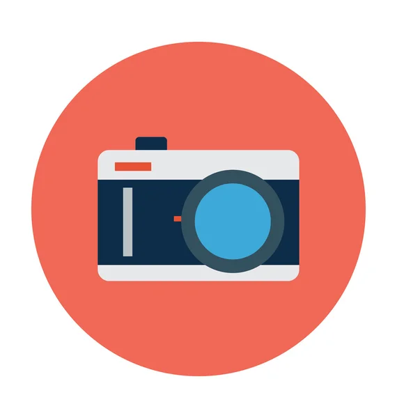 Icona vettoriale colorata della fotocamera — Vettoriale Stock