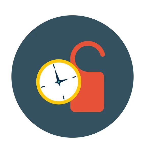 Reloj de color Vector icono — Vector de stock