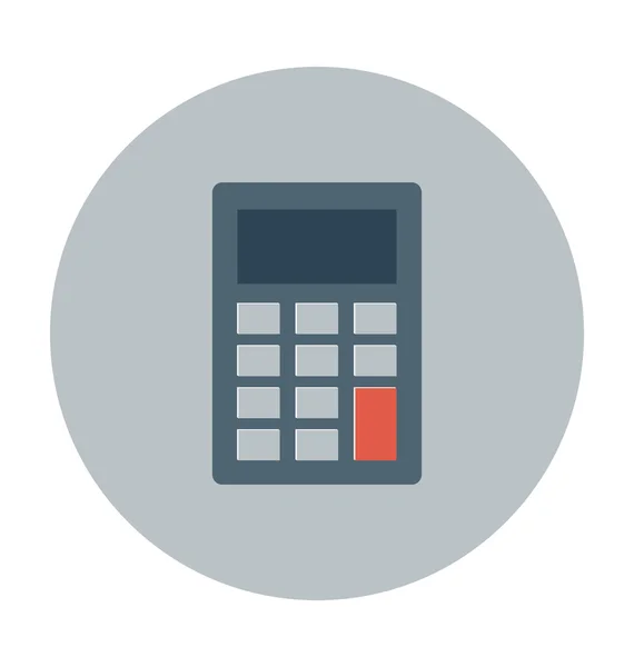 Calculadora colorido vetor ícone — Vetor de Stock