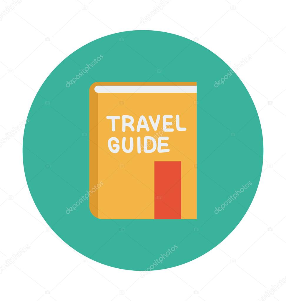 Travel Guide Colored Vector Icon