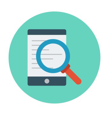 Arama makale vektör çizim renkli