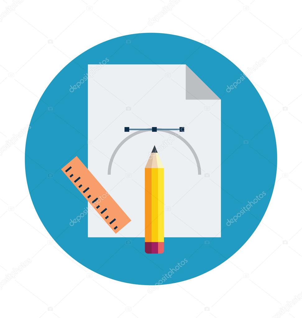 Graphic Tools Colored Vector Illustration