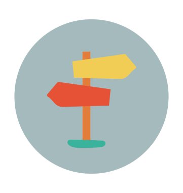 Sokak tabelası vektör çizim renkli