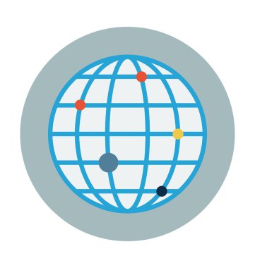 Analytics harita vektör çizim renkli