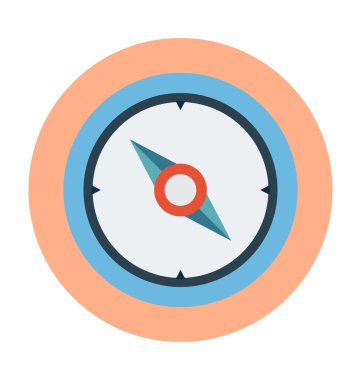 Pusula renkli vektör çizim