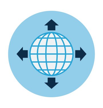 Renkli vektör çizim yayın