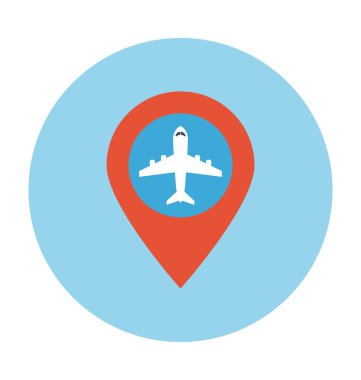 Havaalanı yer vektör çizim renkli