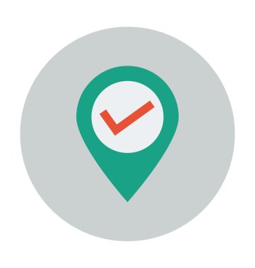 Onay işareti vektör çizim renkli