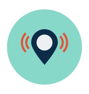 İşareti renkli vektör çizim