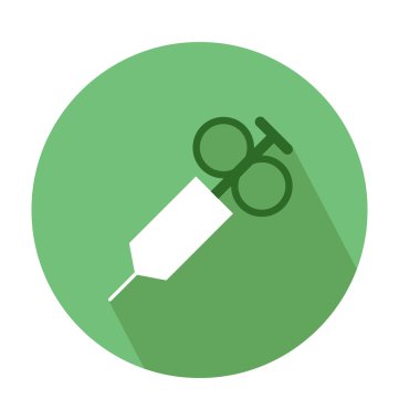 Enjeksiyon renkli vektör simgesi