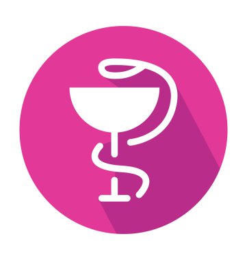 Caduceus renkli vektör simgesi