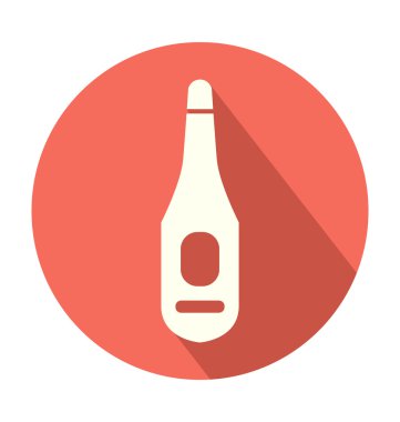 Alkol şişe renkli vektör simgesi