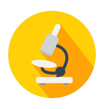 Mikroskop renkli vektör simgesi