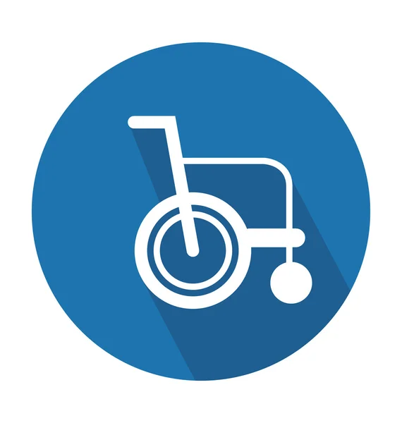 Wheelchair Colored Vector Icon — Stock Vector