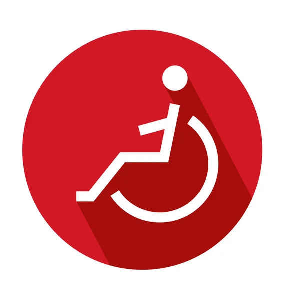 Disabilita icona vettoriale colorata — Vettoriale Stock