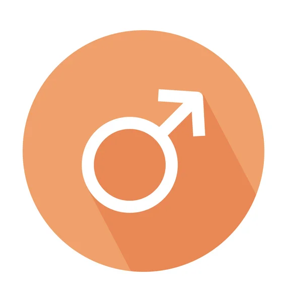 Male Gender Symbol Colored Vector Icon — Stock Vector