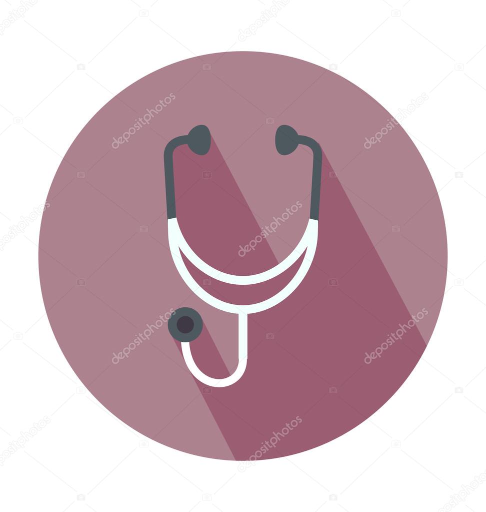 Stethoscope Colored Vector Icon