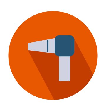 Saç kurutma makinesi renkli vektör simgesi