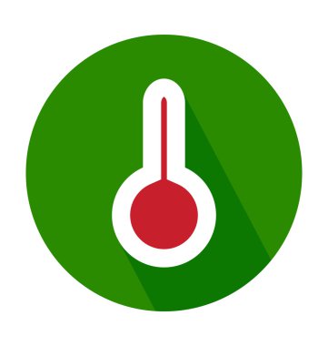 Termometre renkli vektör simgesi