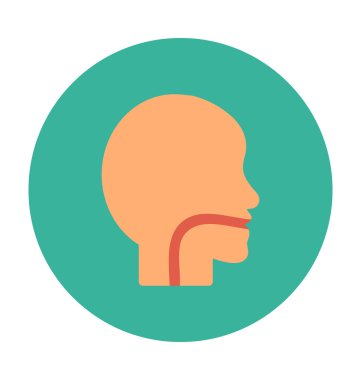 Beyin renkli vektör simgesi