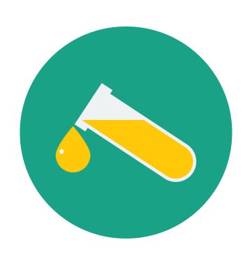 Test tüpleri renkli vektör simgesi