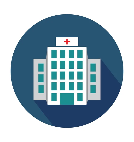 Ziekenhuis gekleurde Vector Icon — Stockvector