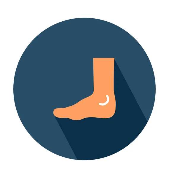 Menselijke voet gekleurde Vector Icon — Stockvector