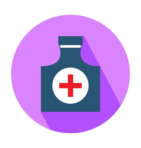 Ιατρική μπουκάλι χρωματισμένες φορέα εικονίδιο — Διανυσματικό Αρχείο