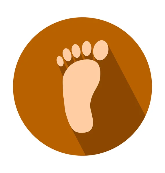 Ícone de vetor colorido de pé humano — Vetor de Stock