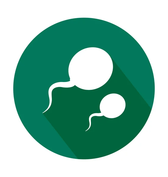 Icona vettoriale colorata spermatozoi — Vettoriale Stock